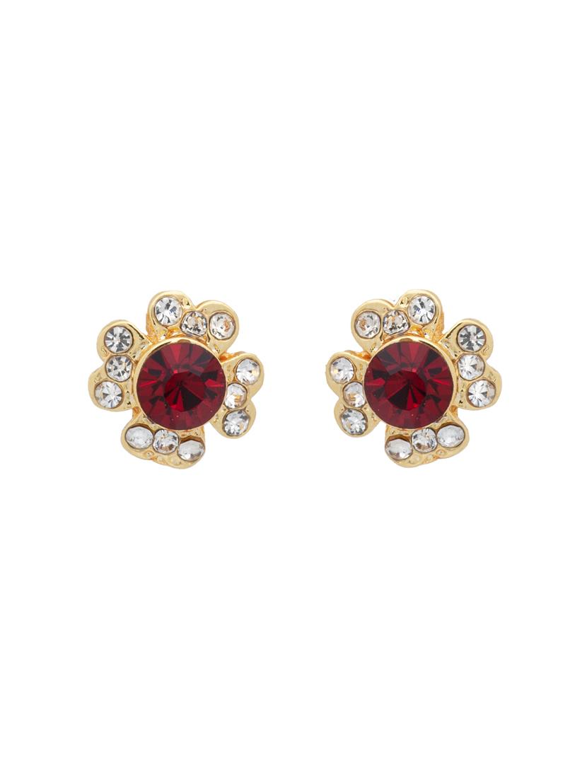 red metal studs earring - 17327627 - Zoom Image - 3