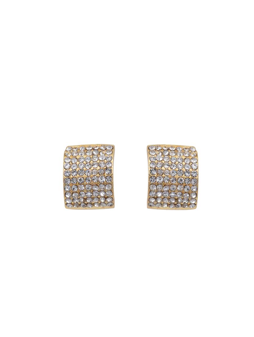 white metal studs earring - 17327635 - Zoom Image - 2