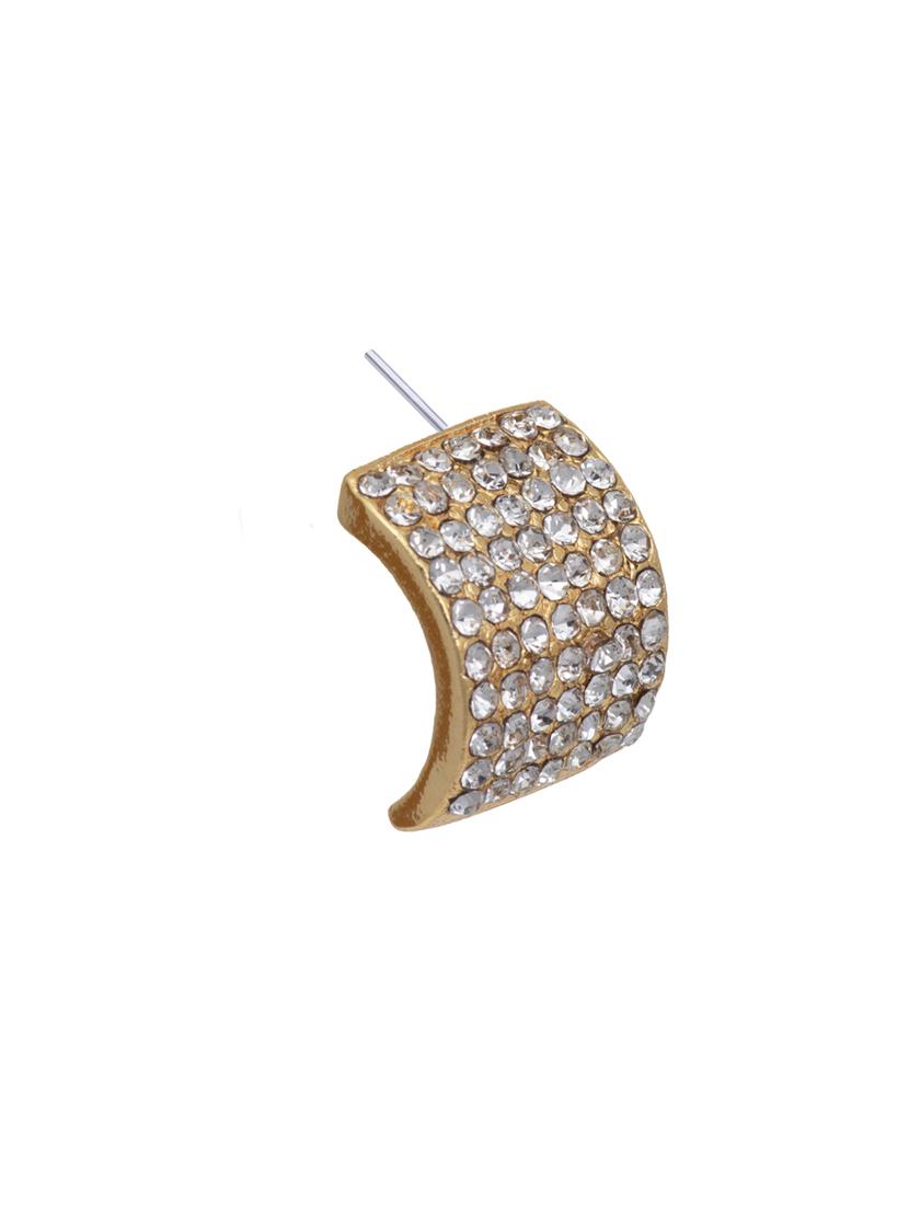 white metal studs earring - 17327635 - Zoom Image - 4