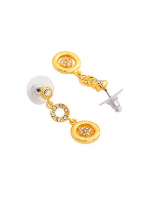 gold metal drop earring - 17327636 - Standard Image - 4