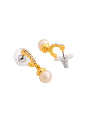 white metal drop earring - 17327640 - Standard Image - 3