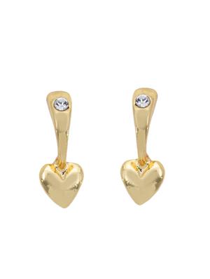gold metal drop earring - 17327645 - Standard Image - 2