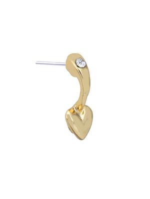 gold metal drop earring - 17327645 - Standard Image - 3