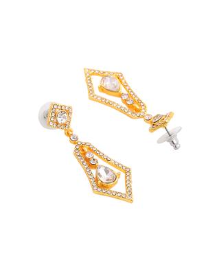 white metal chandellier earring - 17327648 - Standard Image - 4