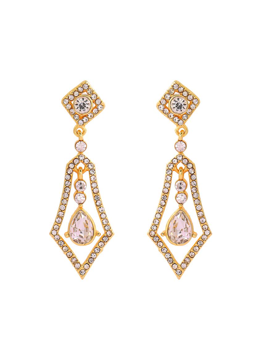 white metal chandellier earring - 17327648 - Zoom Image - 2