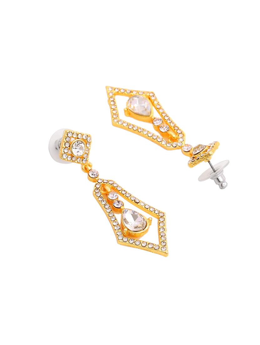 white metal chandellier earring - 17327648 - Zoom Image - 4