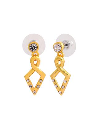 white metal drop earring - 17327652 - Standard Image - 2