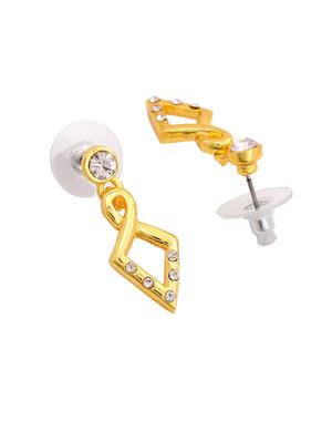 white metal drop earring - 17327652 - Standard Image - 3