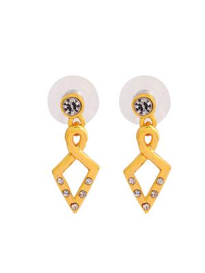 white metal drop earring - 17327652 - Standard Image - 4