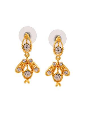 white metal drop earring - 17327655 - Standard Image - 2