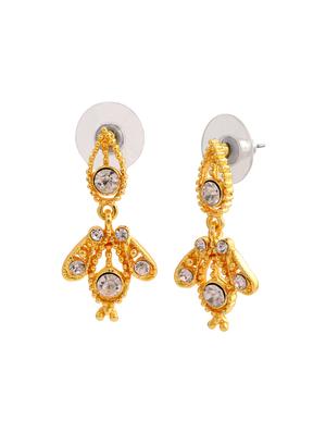 white metal drop earring - 17327655 - Standard Image - 3