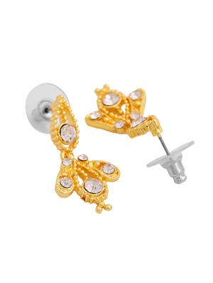 white metal drop earring - 17327655 - Standard Image - 4