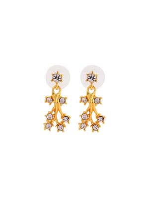 white metal drop earring - 17327656 - Standard Image - 3