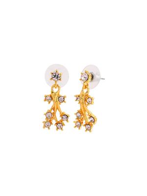 white metal drop earring - 17327656 - Standard Image - 4