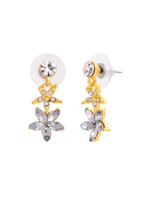 silver metal drop earring - 17327657 - Standard Image - 3