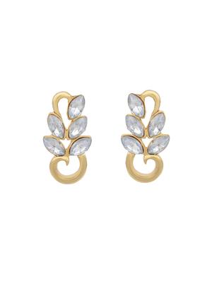 gold metal studs earring - 17327664 - Standard Image - 3