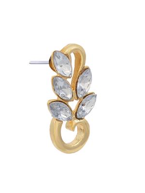 gold metal studs earring - 17327664 - Standard Image - 4