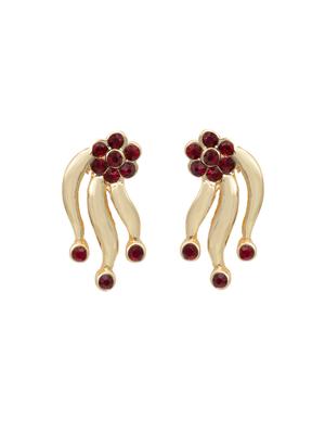 gold metal studs earring - 17327668 - Standard Image - 3