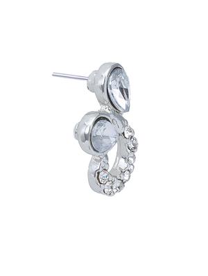 silver metal studs earring - 17327672 - Standard Image - 4