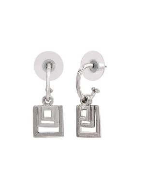 silver metal hoop earring - 17327675 - Standard Image - 4