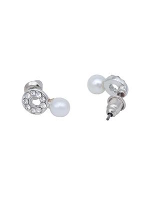 silver metal studs earring - 17327682 - Standard Image - 2
