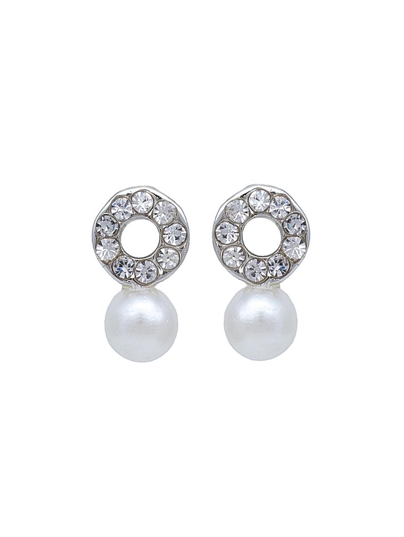 silver metal studs earring - 17327682 - Zoom Image - 3