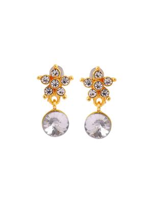 silver metal drop earring - 17327692 - Standard Image - 2