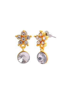 silver metal drop earring - 17327692 - Standard Image - 3