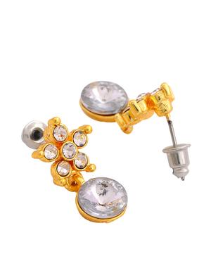 silver metal drop earring - 17327692 - Standard Image - 4