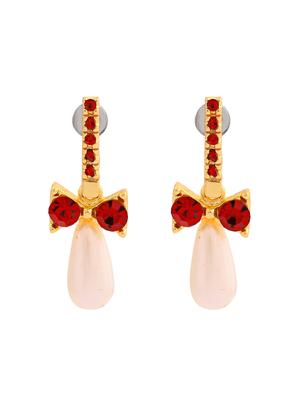 red metal drop earring - 17327696 - Standard Image - 3