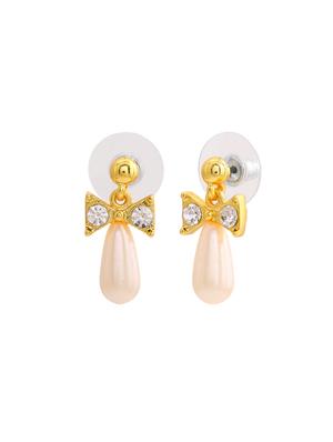 white metal drop earring - 17327699 - Standard Image - 2