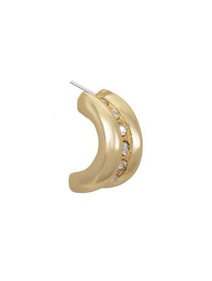 white metal studs earring - 17327703 - Standard Image - 4