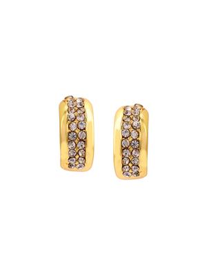 white metal studs earring - 17327704 - Standard Image - 3