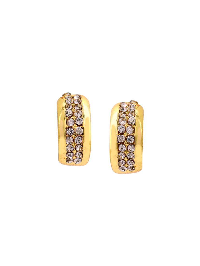 white metal studs earring - 17327704 - Zoom Image - 3