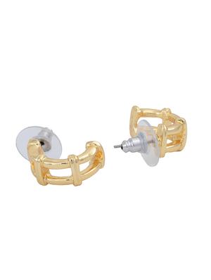 gold metal hoop earring - 17327707 - Standard Image - 3