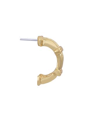 gold metal hoop earring - 17327707 - Standard Image - 4