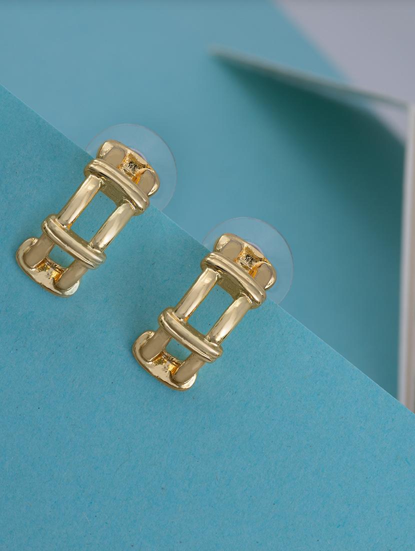 gold metal hoop earring - 17327707 - Zoom Image - 1