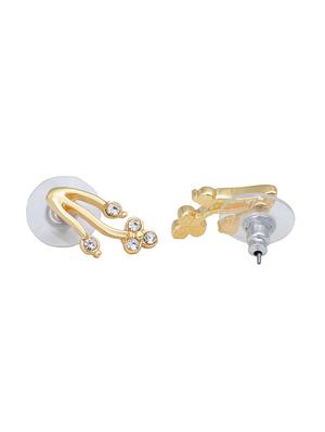white metal studs earring - 17327712 - Standard Image - 3