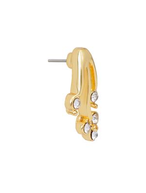 white metal studs earring - 17327712 - Standard Image - 4