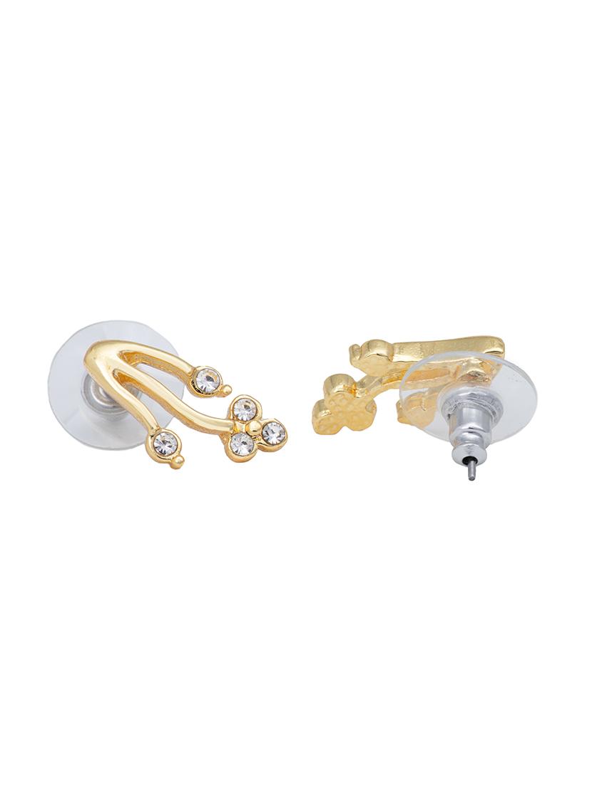 white metal studs earring - 17327712 - Zoom Image - 3