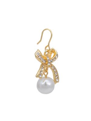 white metal studs earring - 17327717 - Standard Image - 4