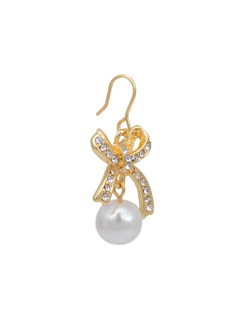 white metal studs earring - 17327717 - Zoom Image - 4