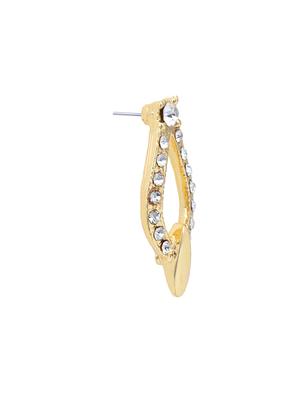 white metal studs earring - 17327718 - Standard Image - 4