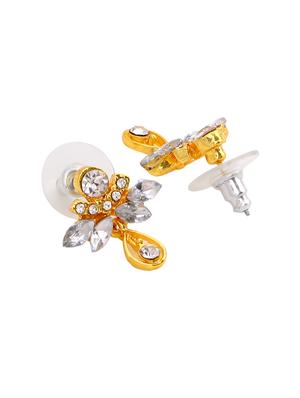 white metal drop earring - 17327721 - Standard Image - 3