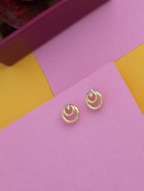 white metal studs earring - 17327725 - Standard Image - 1