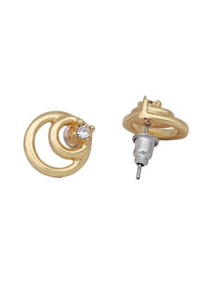 white metal studs earring - 17327725 - Standard Image - 3