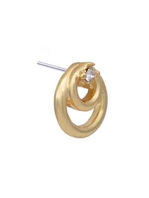 white metal studs earring - 17327725 - Standard Image - 4