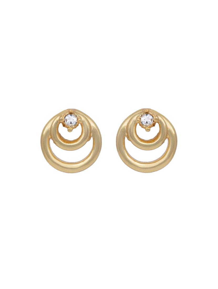 white metal studs earring - 17327725 - Zoom Image - 2