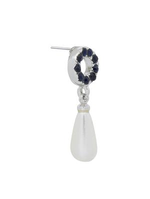 blue metal drop earring - 17327728 - Standard Image - 4