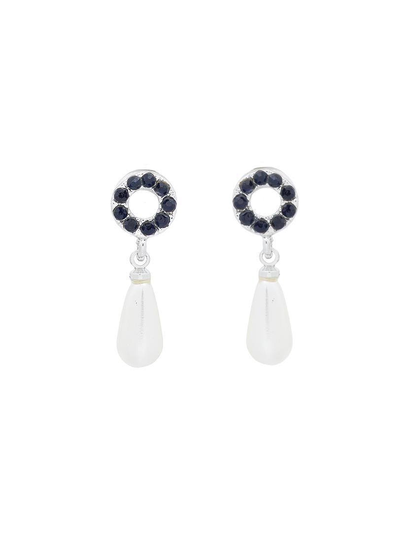 blue metal drop earring - 17327728 - Zoom Image - 2